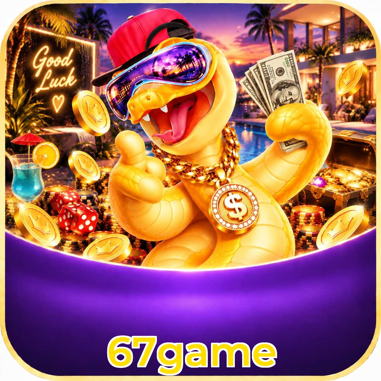 Página oficial da 67game no Facebook com promoções e suporte