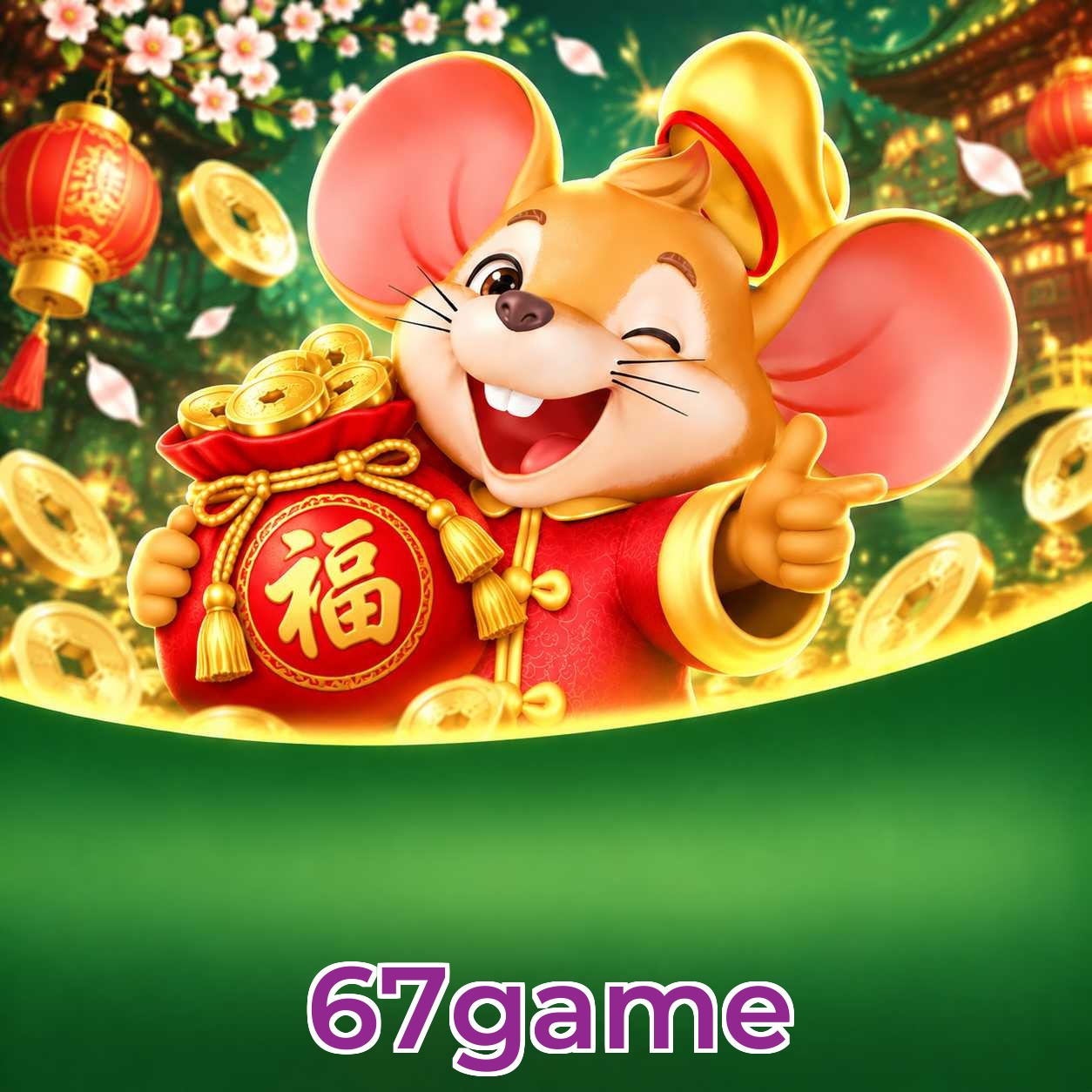Catálogo de slots da 67game com RTP médio de 96,52%